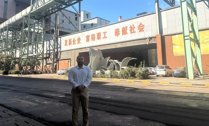 Industrial steel production and international trade logistics operations